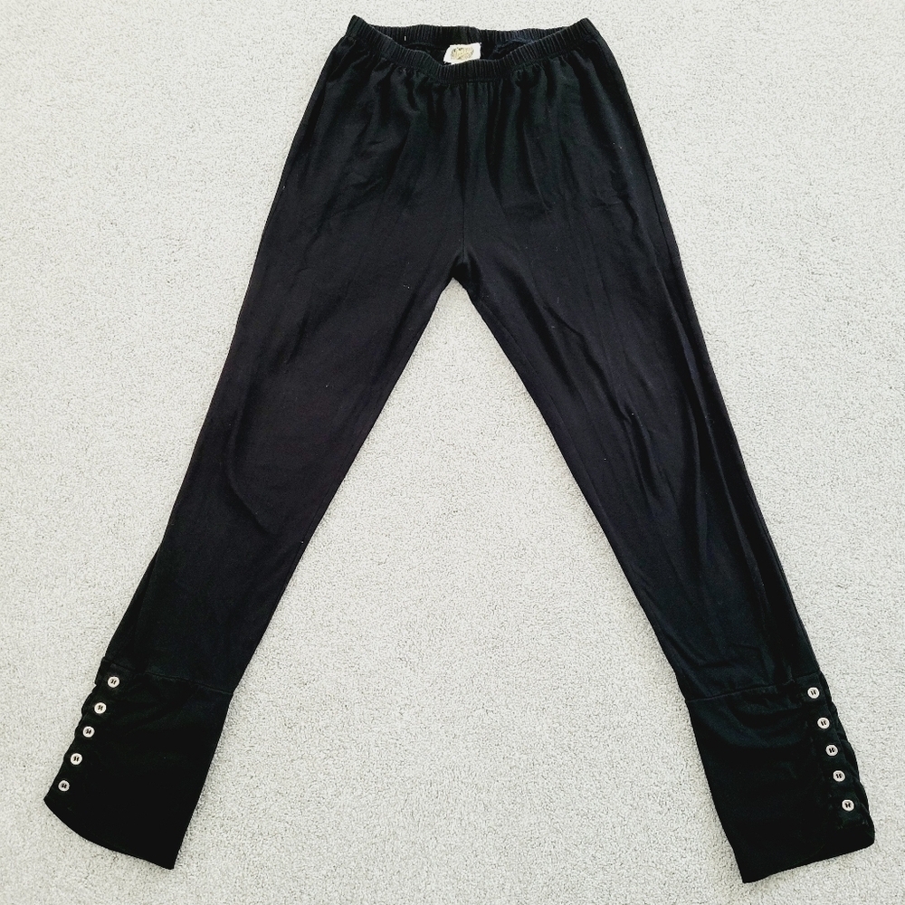 ✨️Collections Etc. Woman's Buttoned Cinch Ankle Leggings✨️